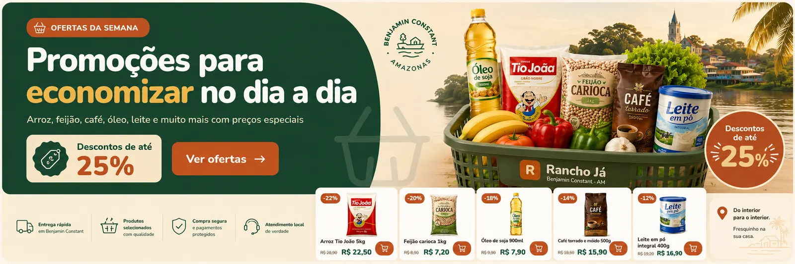 Monte seu rancho e economize até 15%