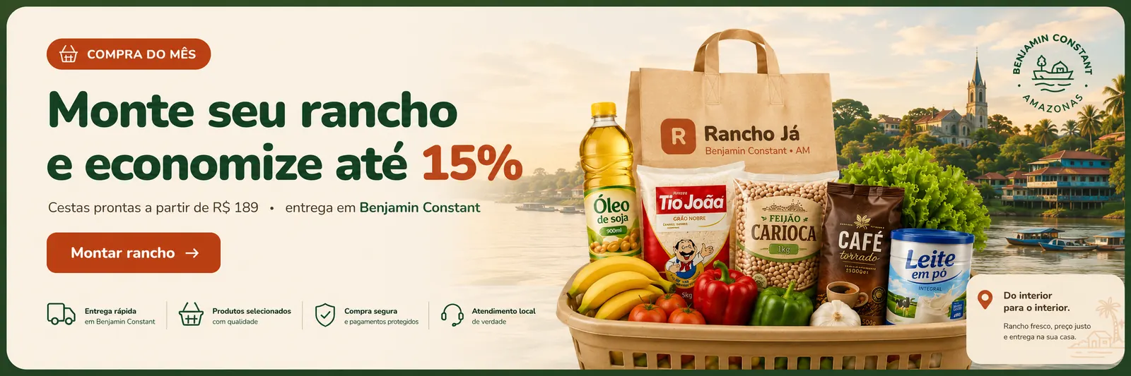 Monte sua compra semanal sem esquecer nada